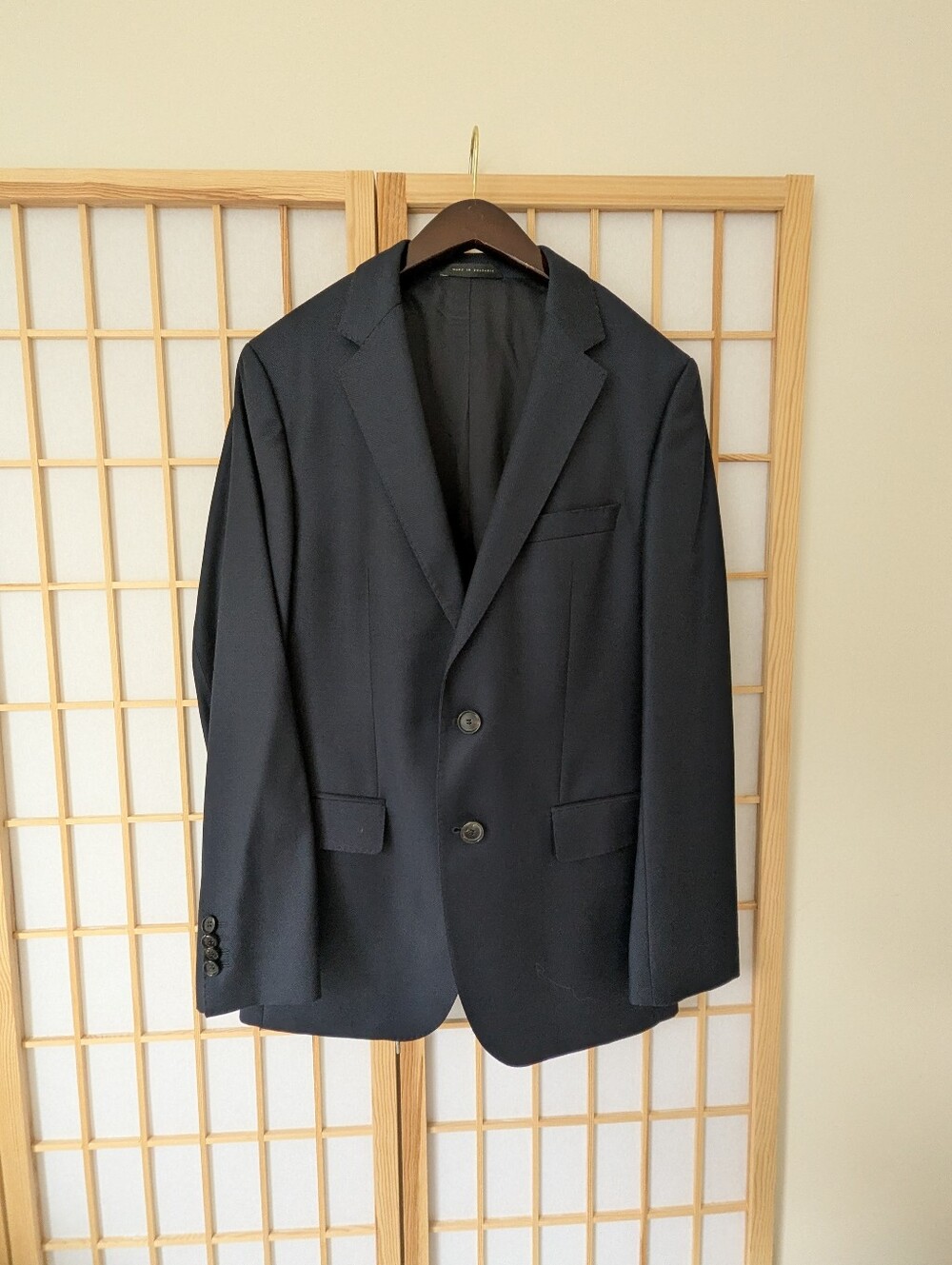 Hugo Boss Men's Navy Two-Button Suit Jacket